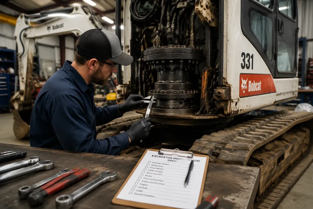 Verify Used Bobcat 331 Excavator Swing Components Before Purchase