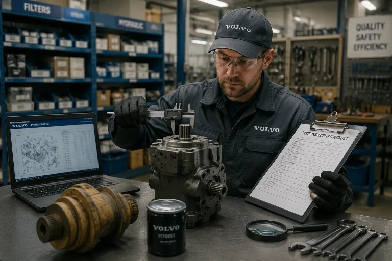 How to Verify Used Volvo Excavator Parts Before Purchase