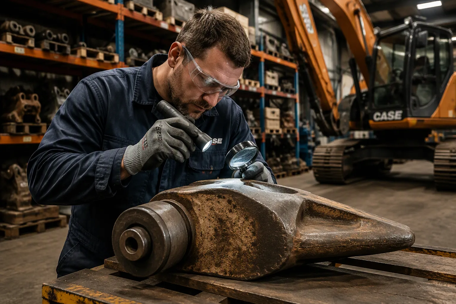 Used CASE Excavator Parts What to Inspect