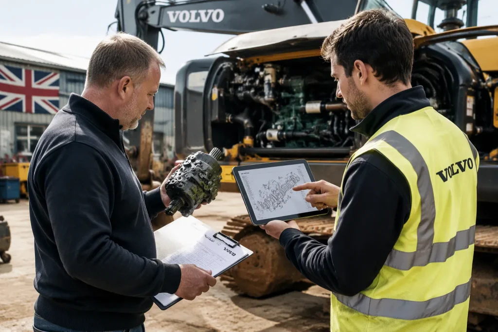 Uw gids voor Volvo graafmachineonderdelen in het VK voor Amerikaanse kopers