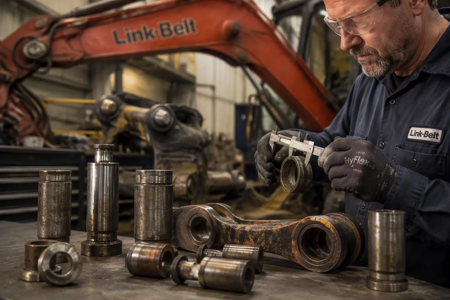 Evaluate Used Link Belt Excavator Bucket Linkage Parts