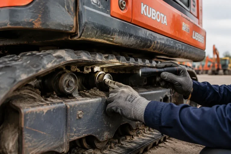 Check Used Kubota Mini Excavator Track Rollers Before Buying